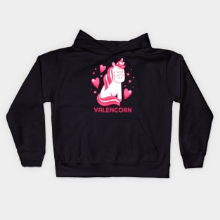 Valentine Unicorn Kids Hoodie